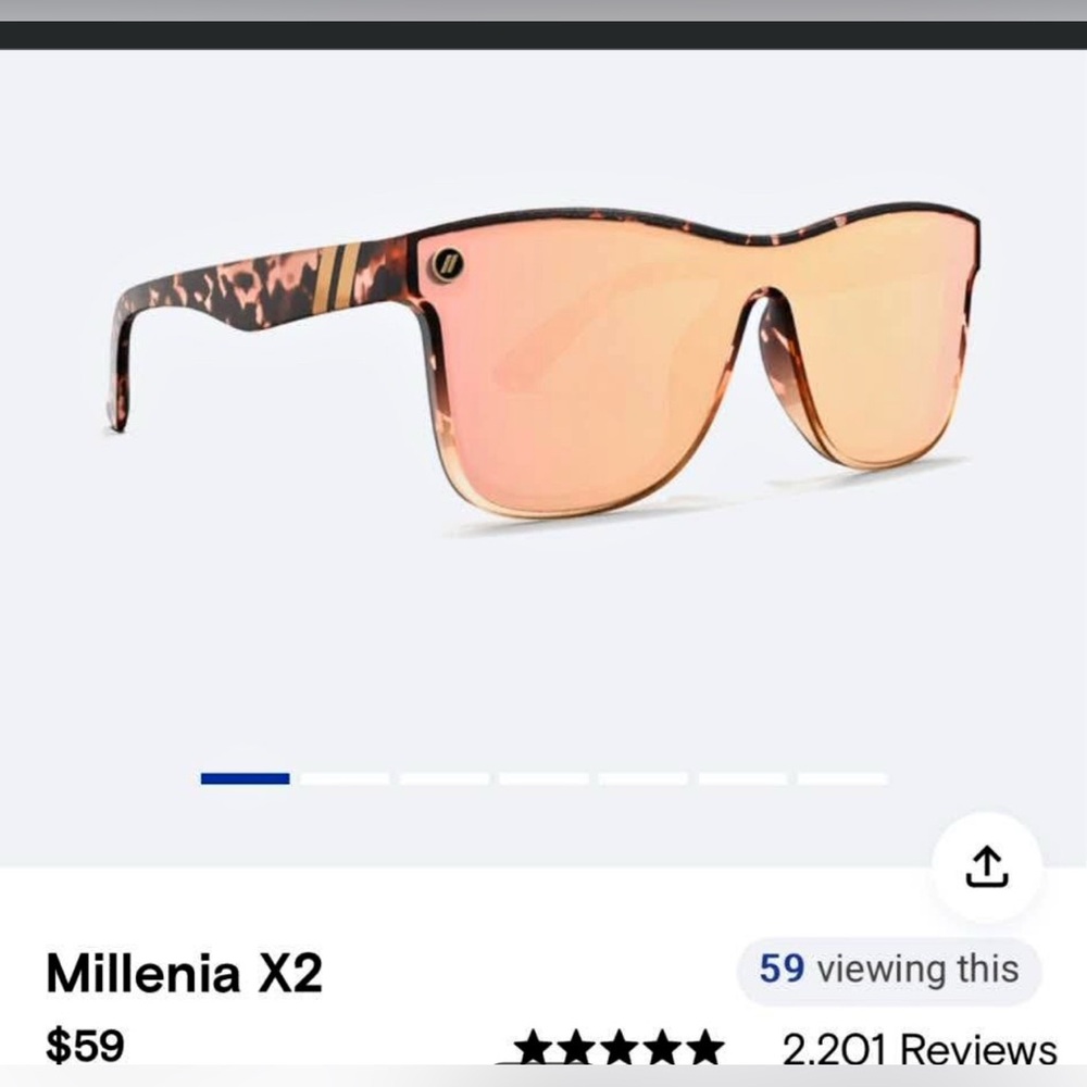 Millenia X2 Women's Sunglasses - Pink and Brown
